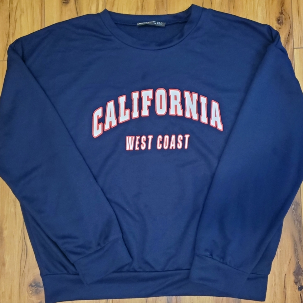 Shein women's SMALL navy lightweight sweatshirt
